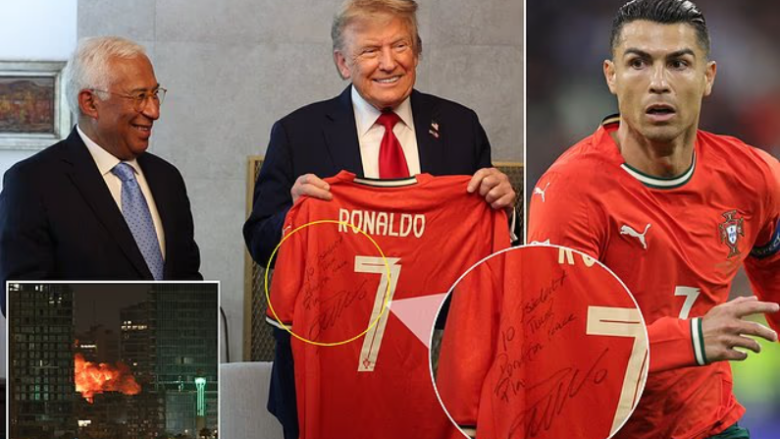 Ronaldo i dërgoi fanellën si dhuratë Trumpit - portugezi i shkroi një mesazh një mesazh paqeje në kohë krizash